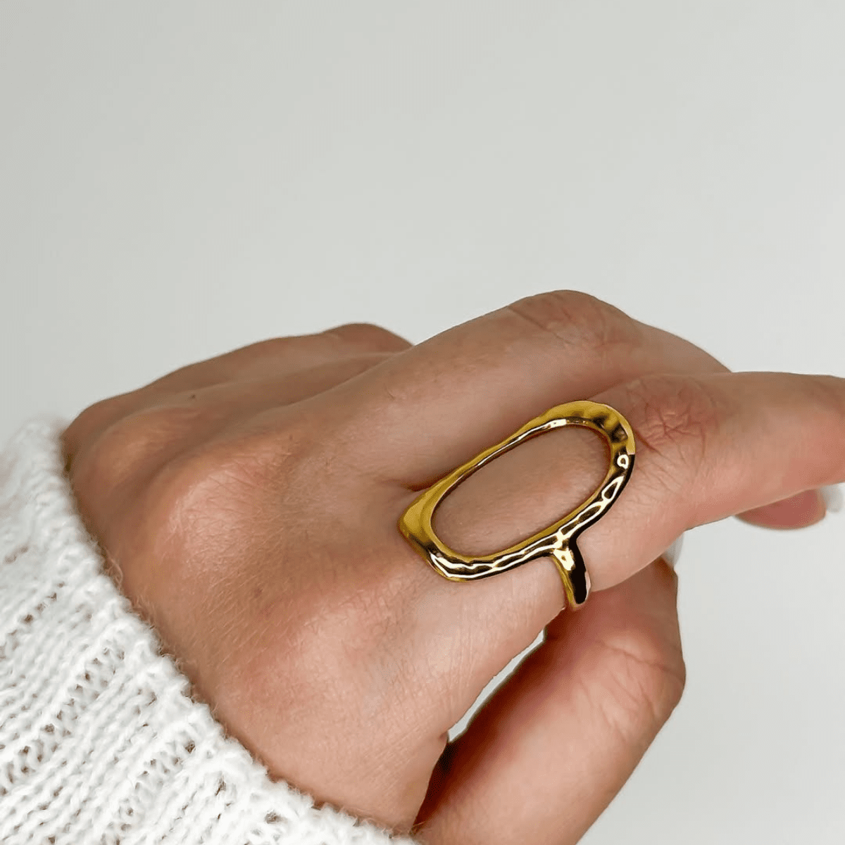 Golden Portal Ring for Women Anti Tarnish Jewellery