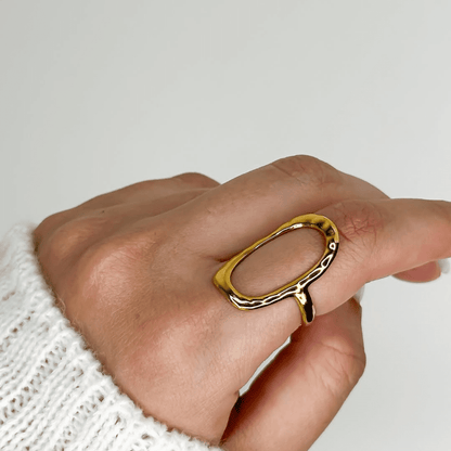 Golden Portal Ring for Women Anti Tarnish Jewellery