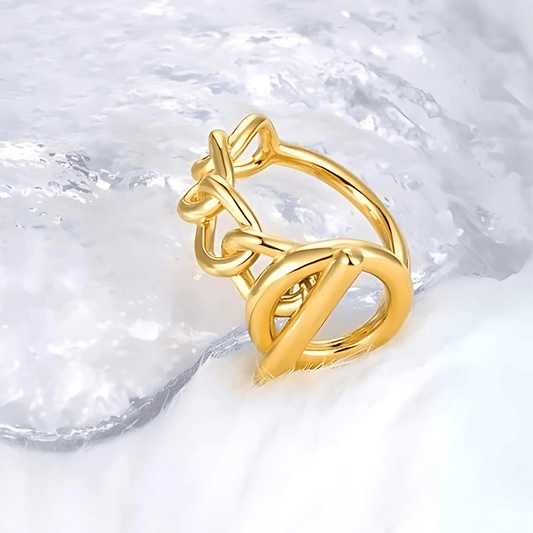 Golden Toggle Ring