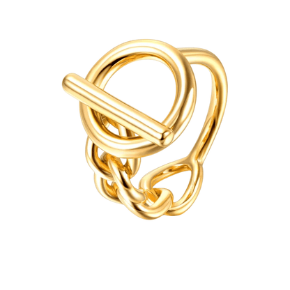 Golden Toggle Ring