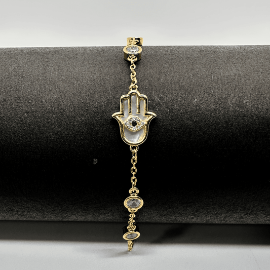 Good Vibes Only Hamsa Bracelet