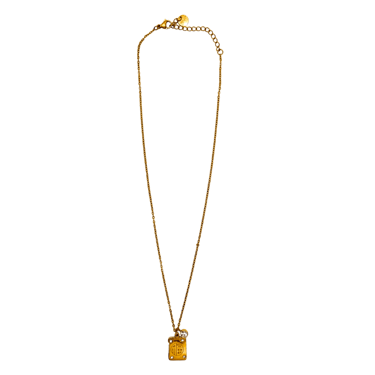 Ironheart Tag Necklace for Women Anti Tarnish Jewellery