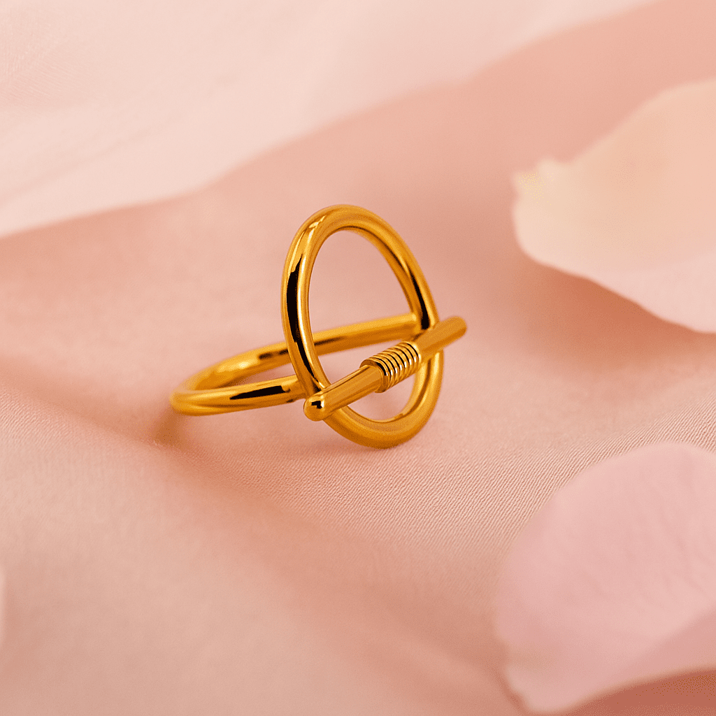 Loop Lock Ring for Women Anti Tarnish Jewellery