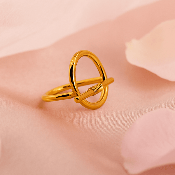 Loop Lock Ring for Women Anti Tarnish Jewellery