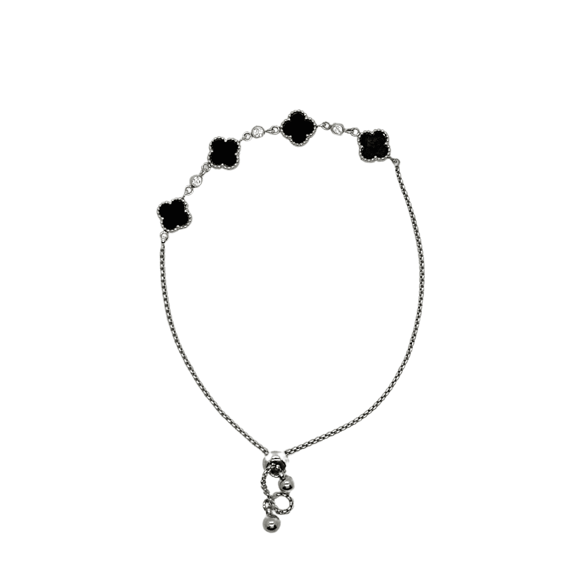 Midnight Clover Bracelet
