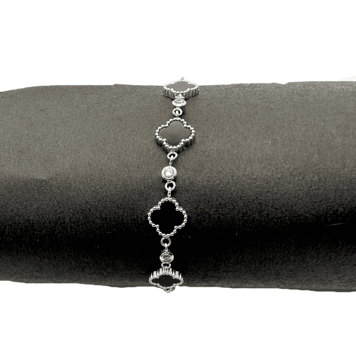 Midnight Clover Bracelet
