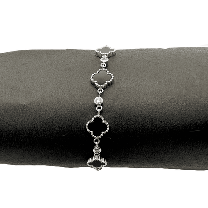Midnight Clover Bracelet