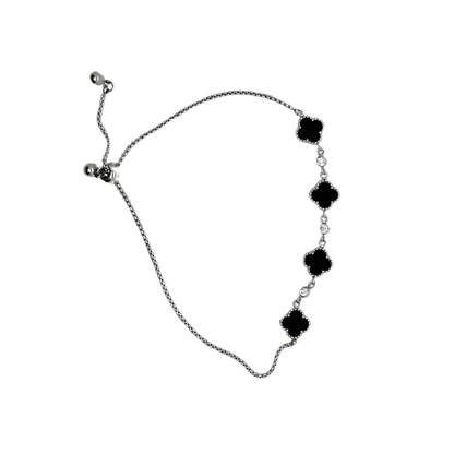 Midnight Clover Bracelet