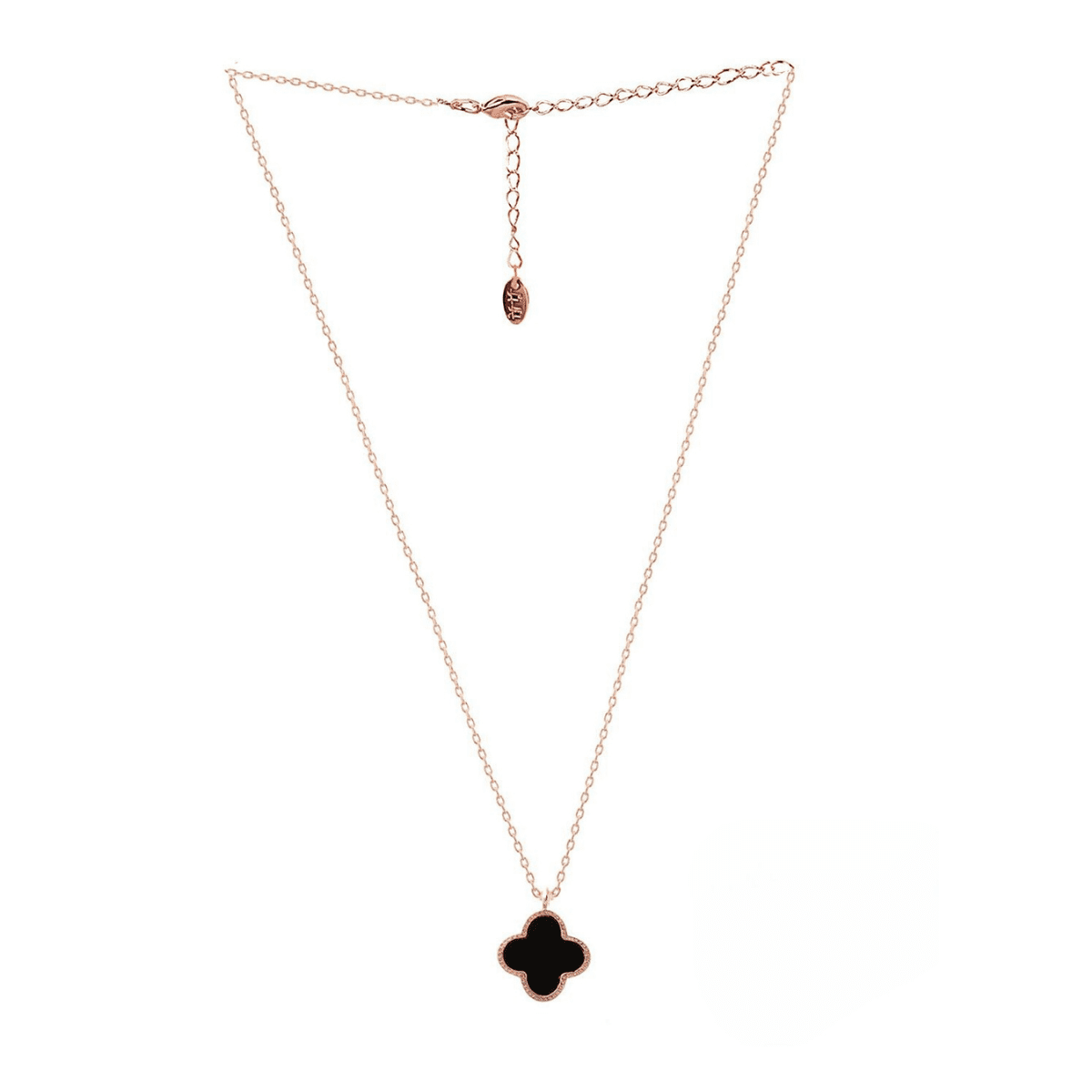 Midnight Clover Necklace