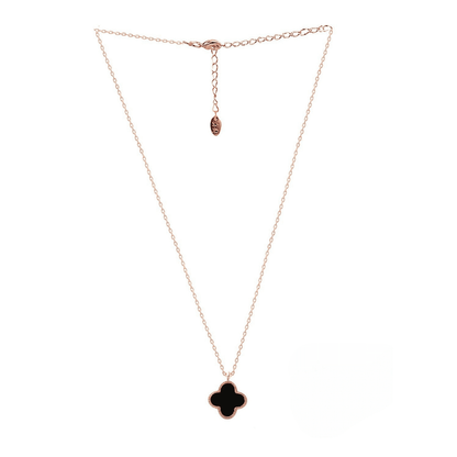 Midnight Clover Necklace