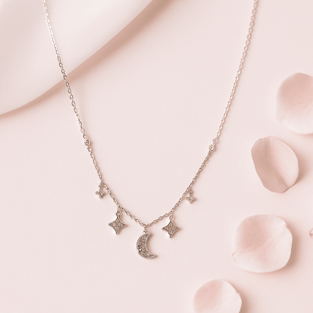 Midnight Sky Charm Necklace Daily Wear Anti Tarnish Jewellery