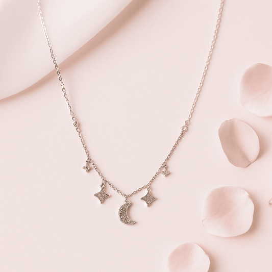 Midnight Sky Charm Necklace Daily Wear Anti Tarnish Jewellery