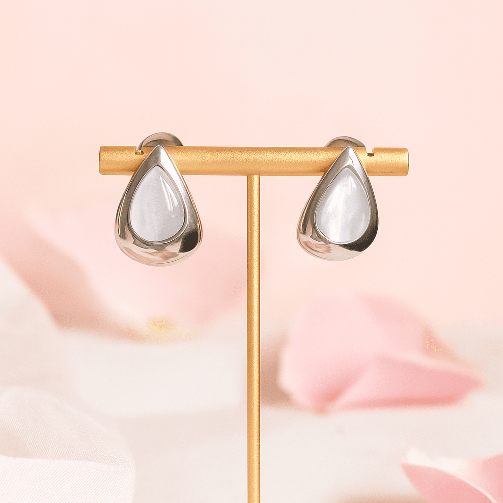 Moon-Tear Studs Daily Wear Anti Tarnish Jewellery