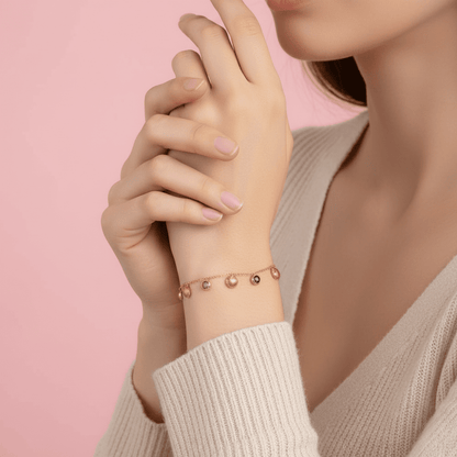 Shell & Gemstone Charm Bracelet