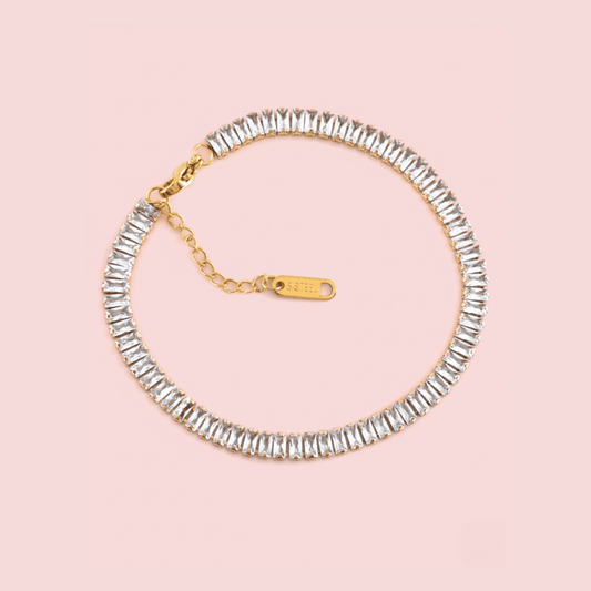 The Baguette Bliss Bracelet for Women Anti Tarnish Jewellery