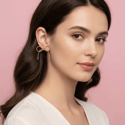 The Belle Ribbon Studs