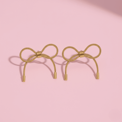 The Belle Ribbon Studs for Women Anti Tarnish Jewellery
