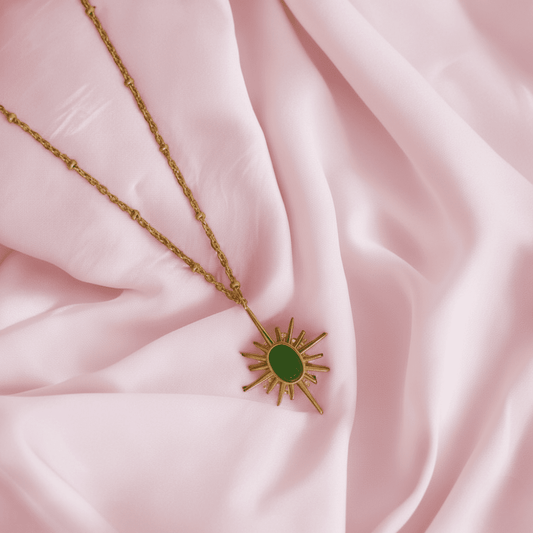 The Verde Sunburst Pendant