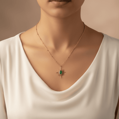 The Verde Sunburst Pendant