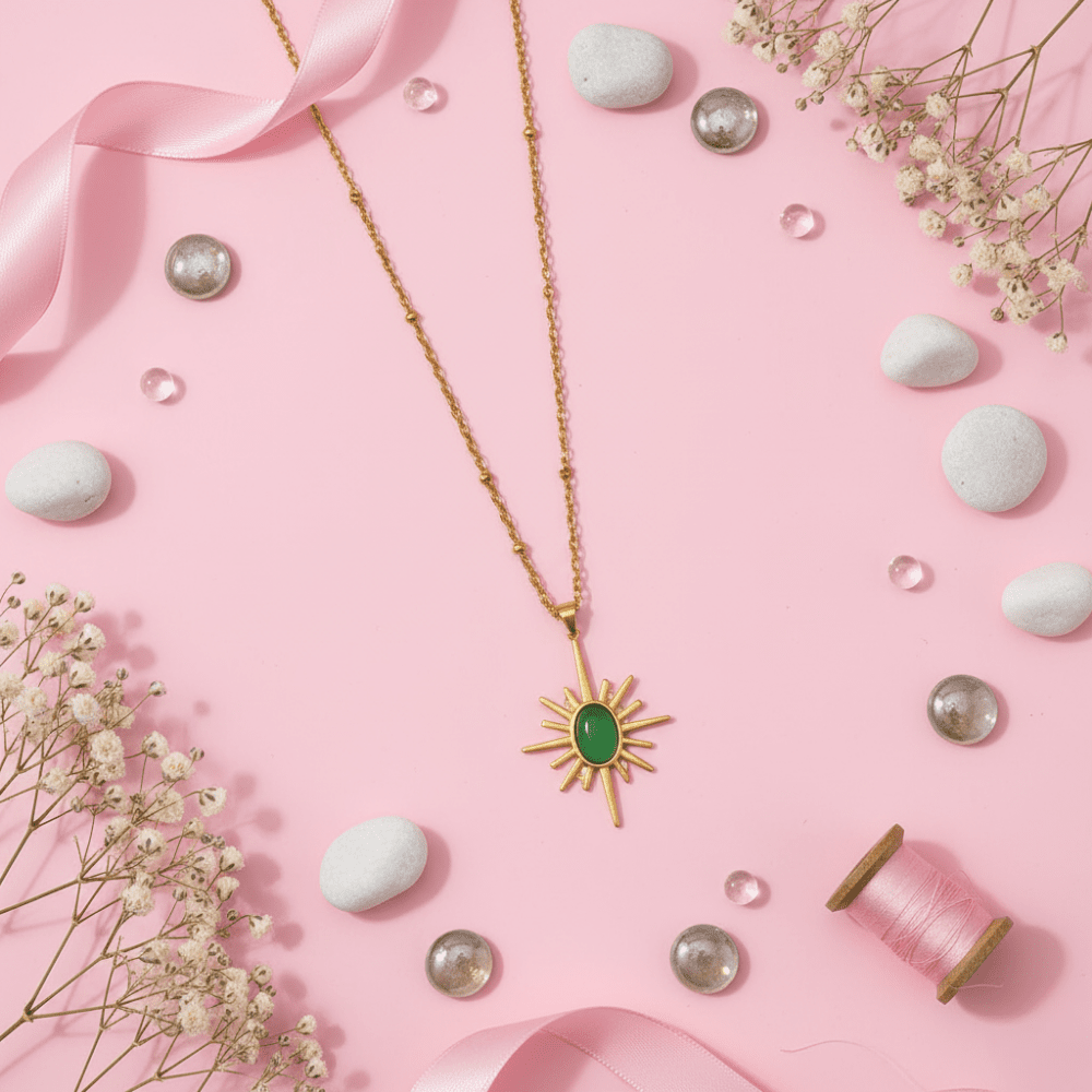 The Verde Sunburst Pendant