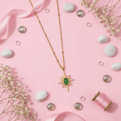 The Verde Sunburst Pendant