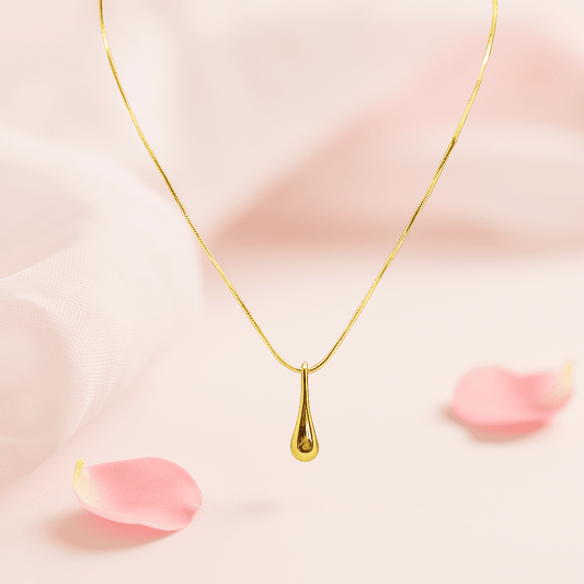 Water Glow Pendant Necklace for Women Anti Tarnish Jewellery